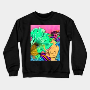 fish king woman Crewneck Sweatshirt